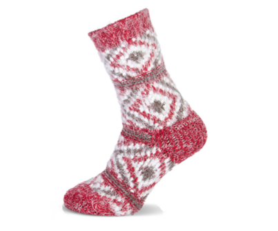 Huissokken soft rood maat 35-38