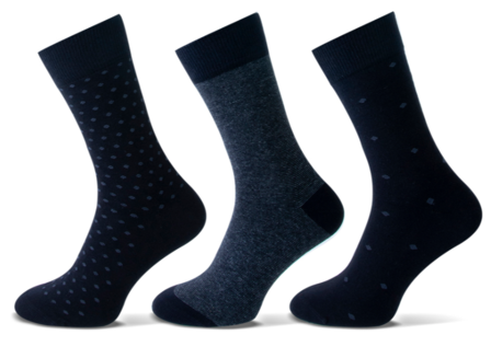 Herensokken 3-pack zwart maat 40-46