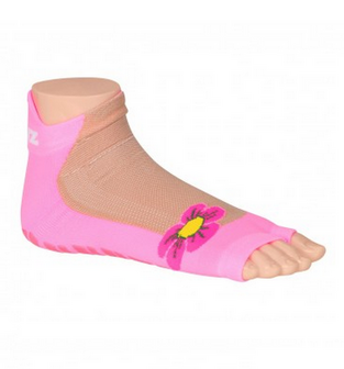 Antislip zwemsokken Sweakers roze flower maat 27-30