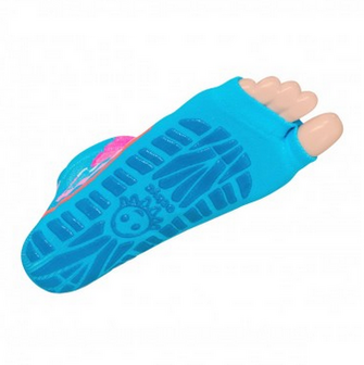 Antislip zwemsokken Sweakers blauw/roze maat 23-26