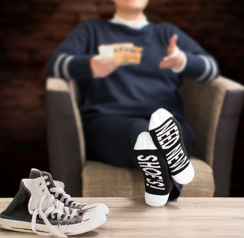 Sokken 'Need new shoes' maat 36-41